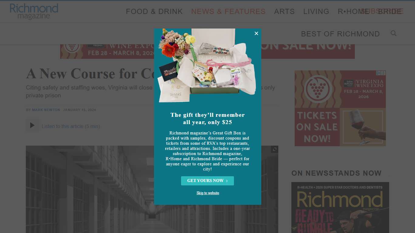 A New Course for Corrections - richmondmagazine.com